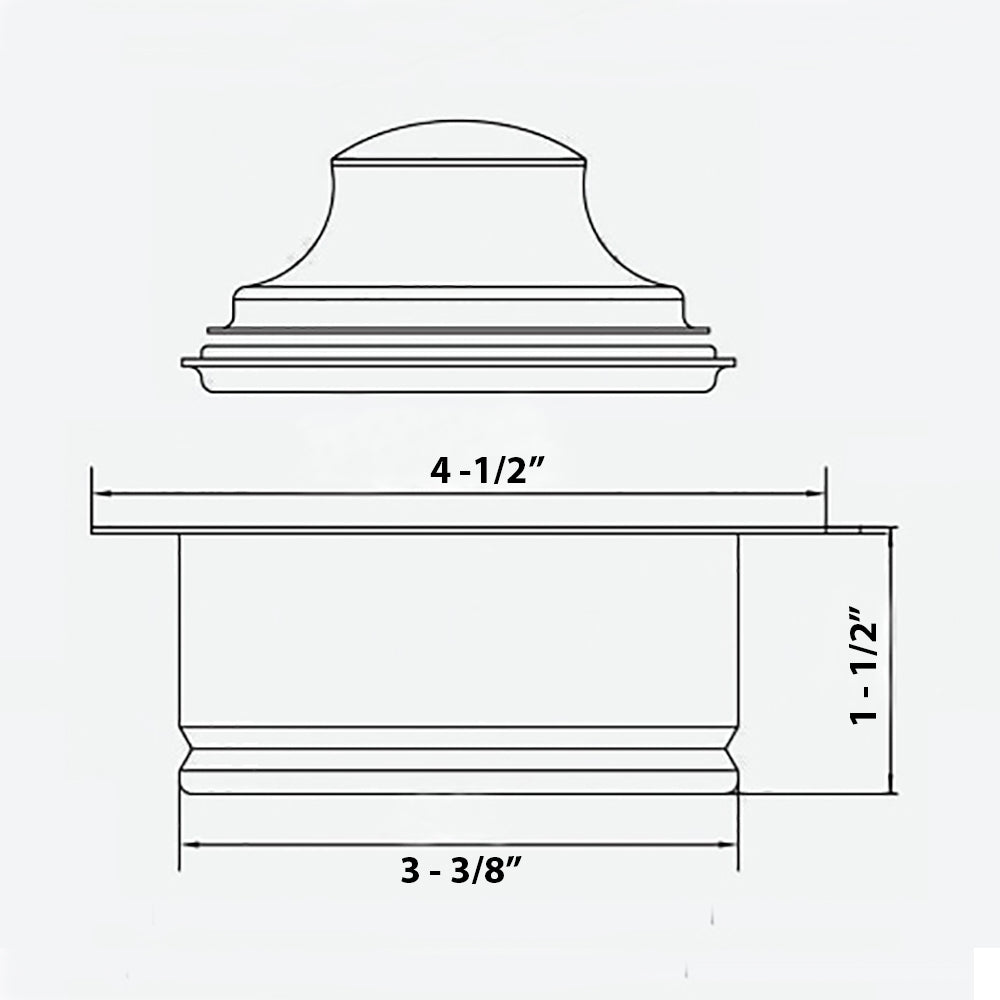 Ruvati 5" Matte Copper Stainless Steel Kitchen Sink Garbage Disposal Flange
