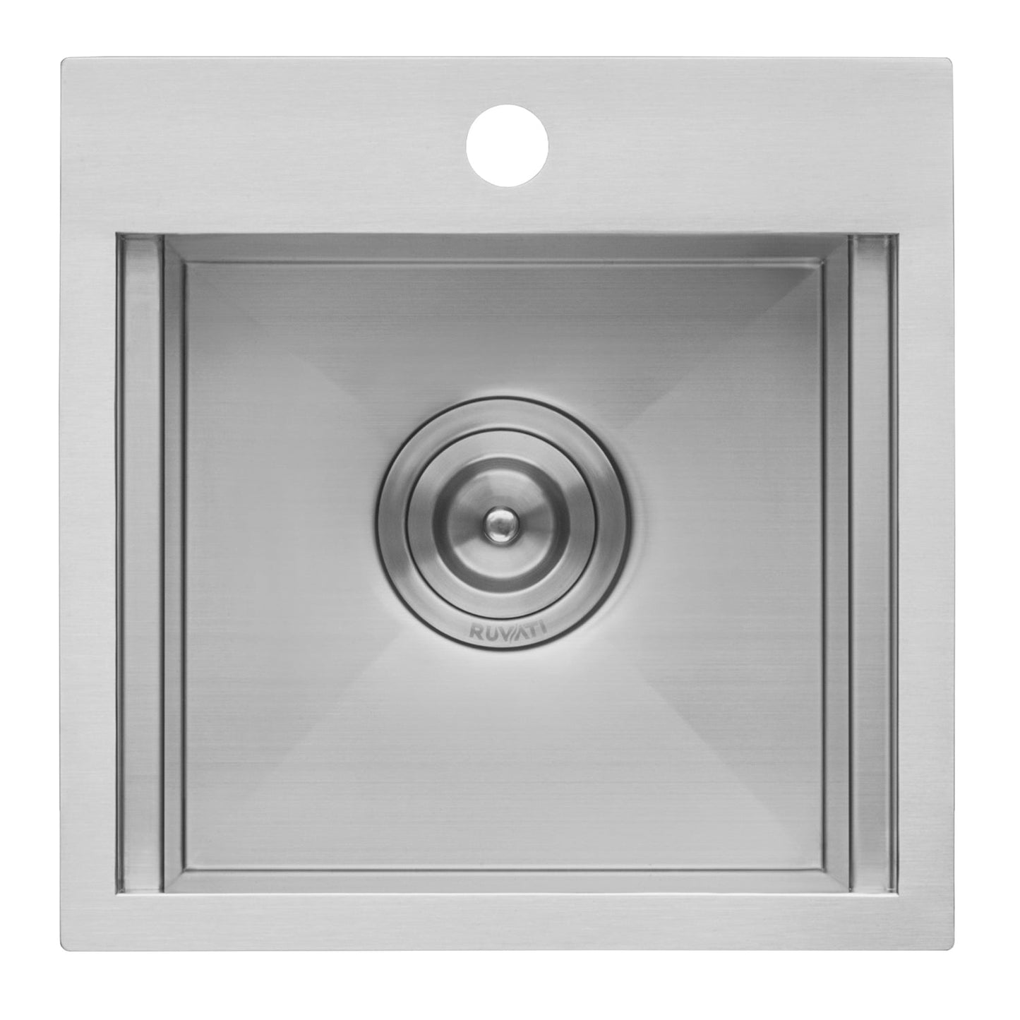 Ruvati Merino 15" x 15" Stainless Steel Topmount Workstation Sink
