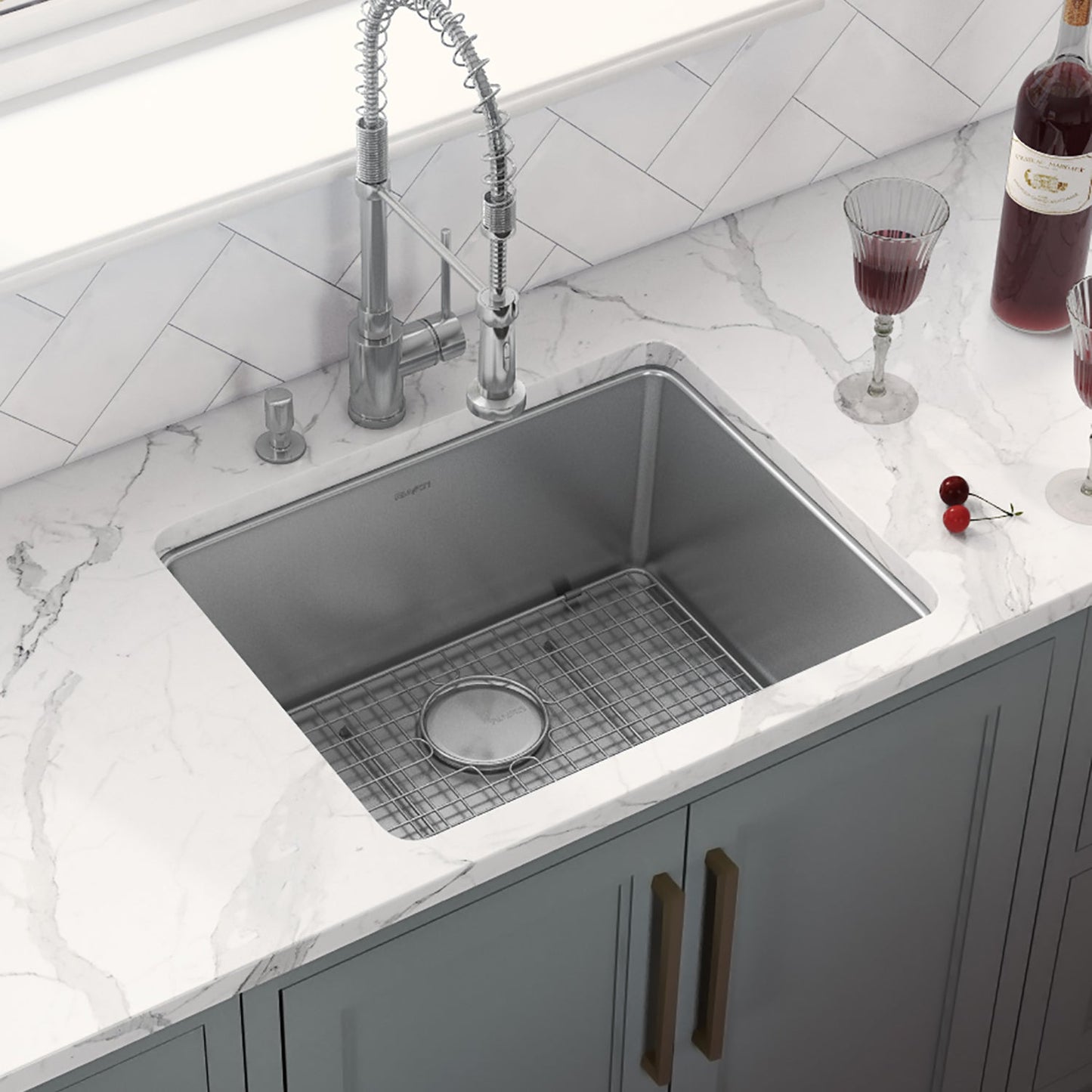 Ruvati Modena 23" x 18" Stainless Steel Single Bowl Undermount Kitchen Sink