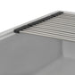 Ruvati epiStage 33” x 19” Silver Gray Undermount Granite Single Bowl Workstation Kitchen Sink With Basket Strainer, Bottom Rinse Grid and Drain Assembly