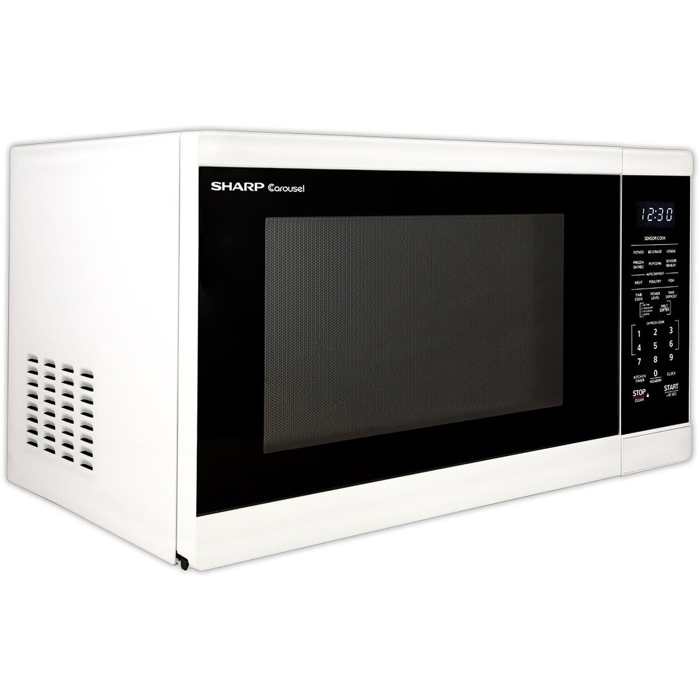 Sharp 20" 1.4 cu. ft. White 1100W Countertop Microwave Oven