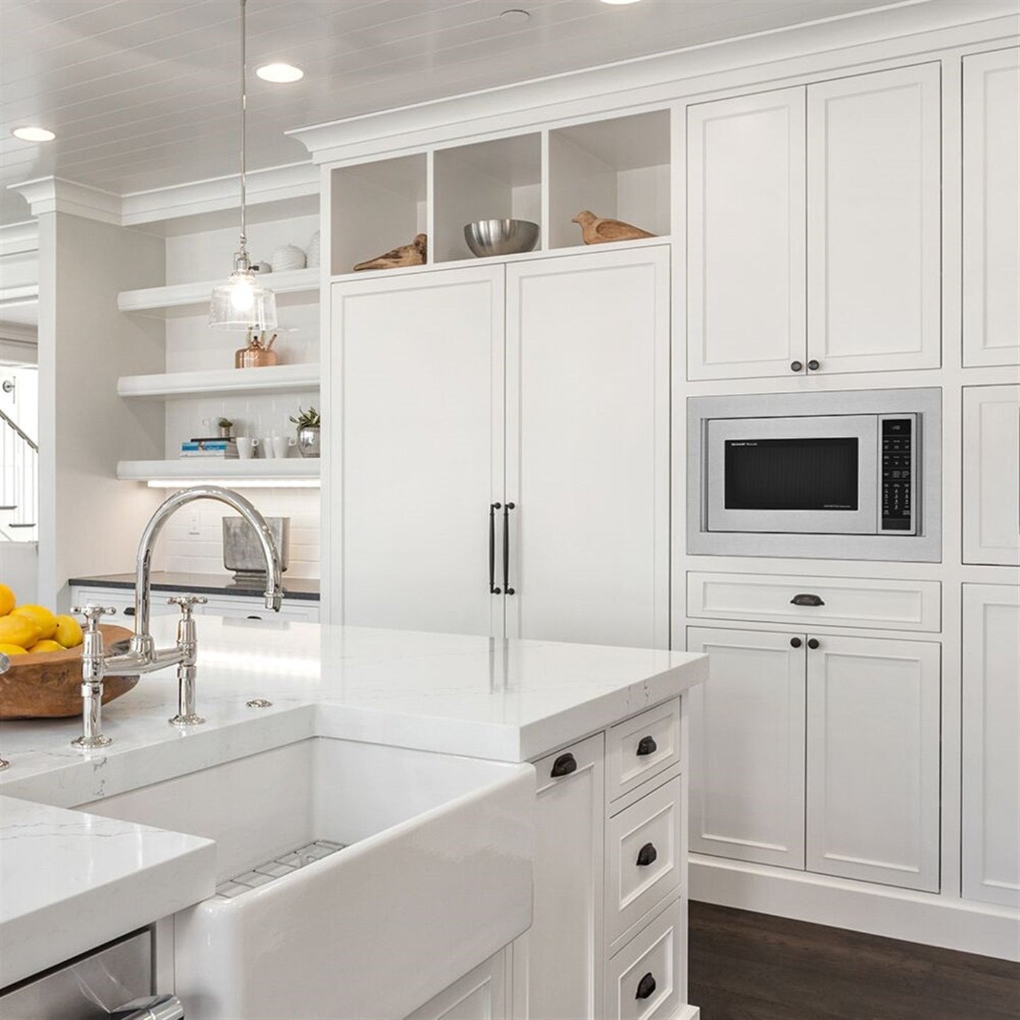 Sharp Carousel 25" 1.5 CU. Ft. 900W Stainless Steel Countertop Convection Microwave Oven