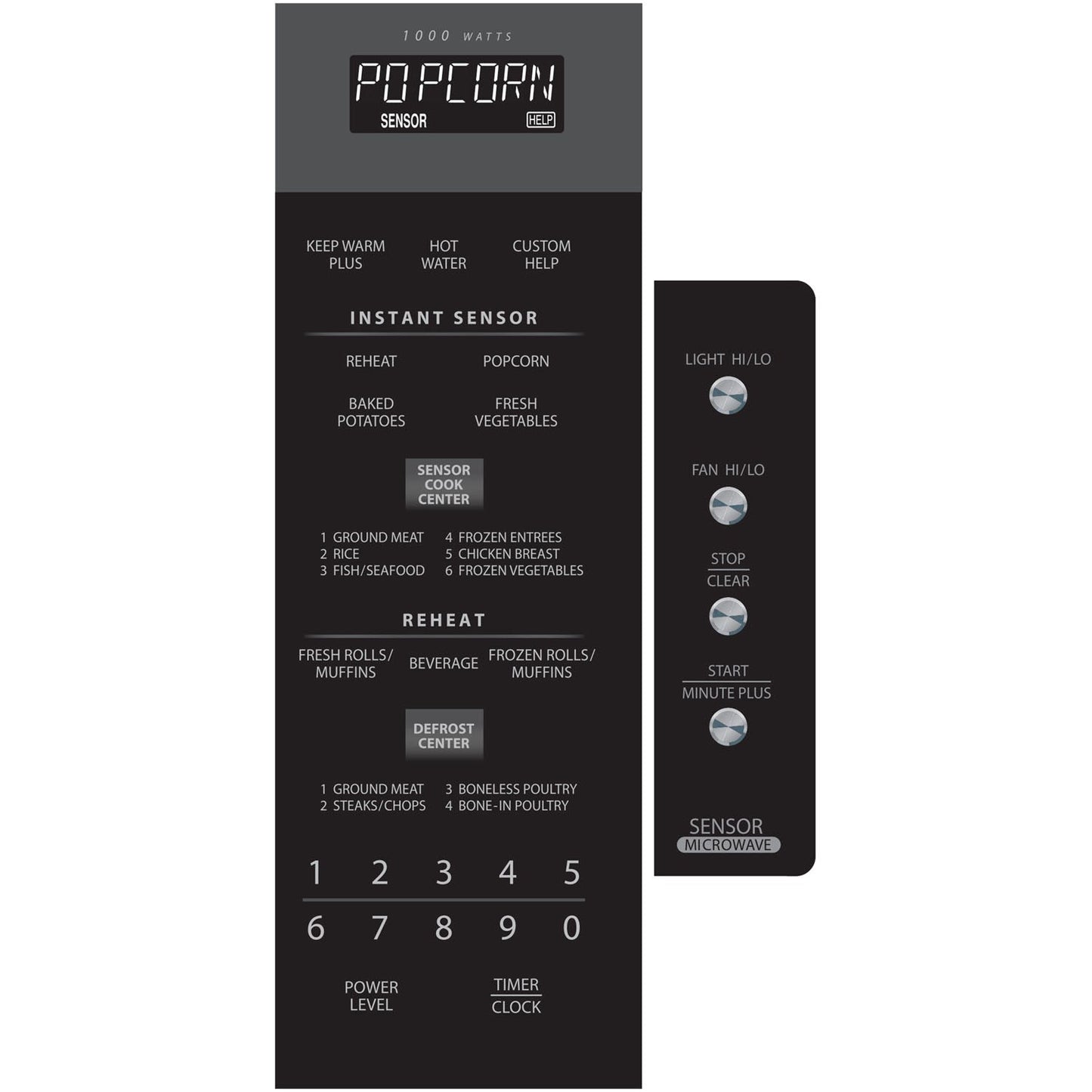 Sharp Carousel 30" 1.5 CU. Ft. 1000W Stainless Steel Over-The-Range Auto-Touch Control Panel Microwave Oven