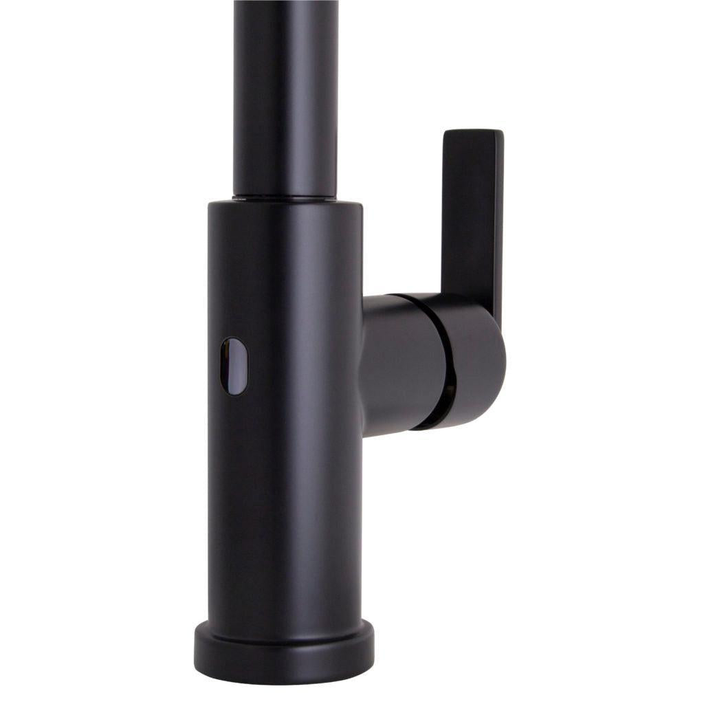 Speakman Lura 1.8 GPM Two-Function Sensor Pull Down Sprayer Matte Black Faucet