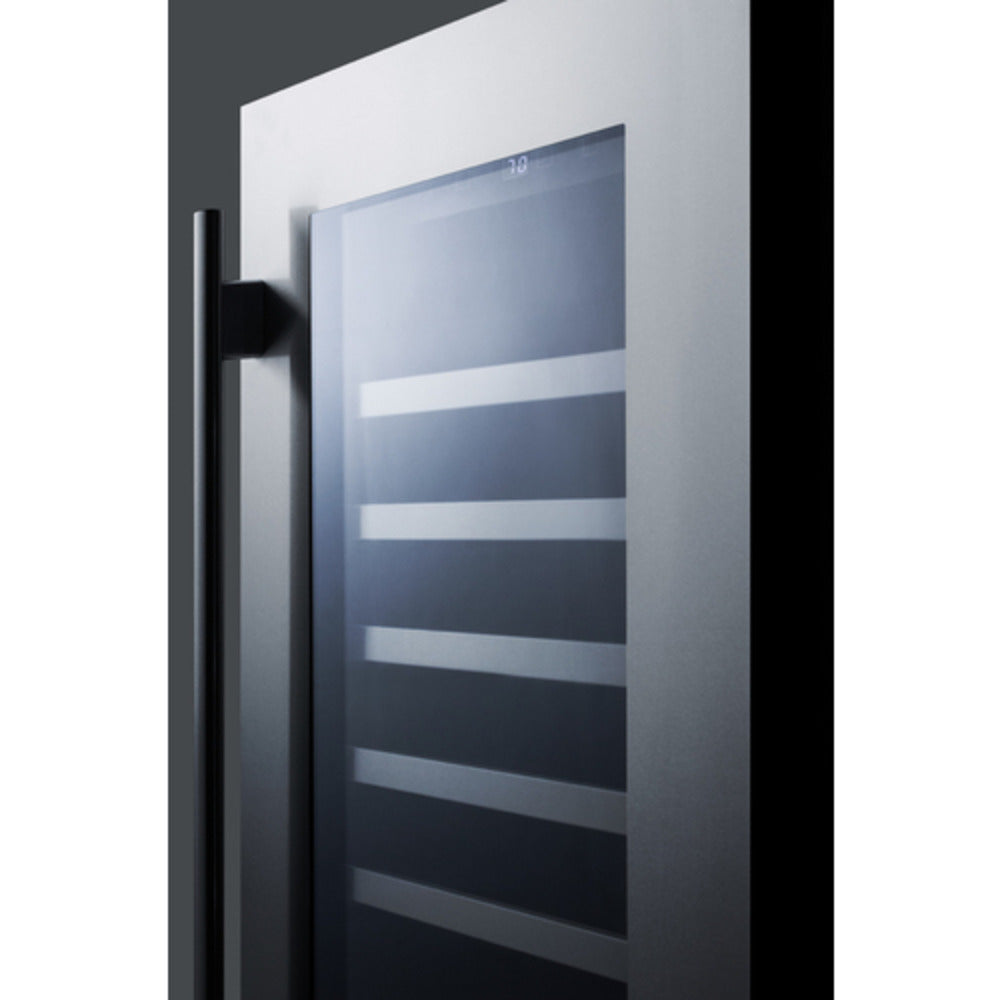 Summit Appliance 18" Stainless Steel Finish Built-In Wine Cellar