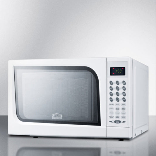 Summit Appliance 18" White Finish Compact Microwave with Digital Control