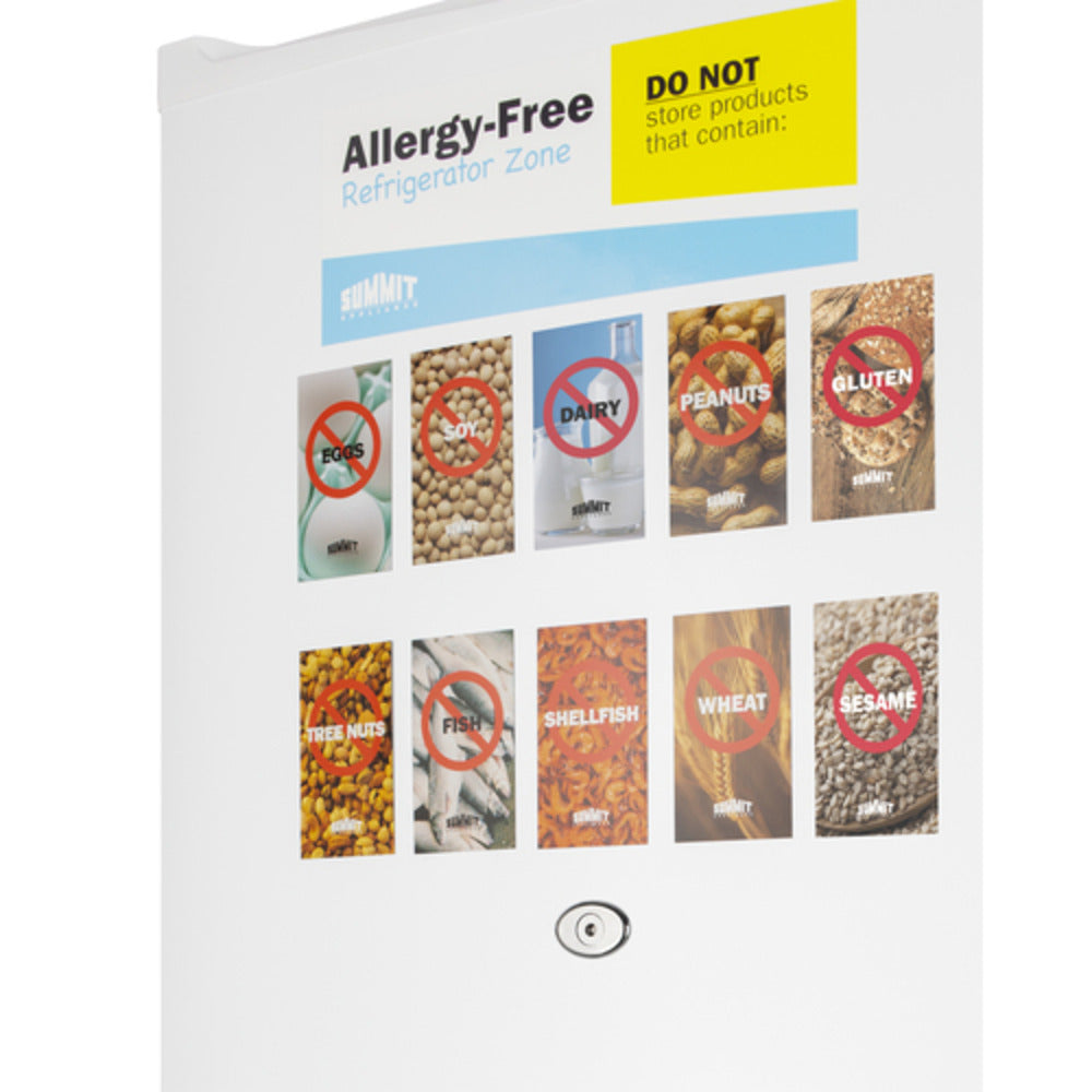 Summit Appliance 19" White Finish Allergy-Free All-Refrigerator