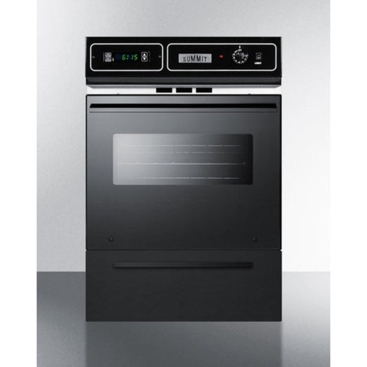 Summit Appliance 2" 3 cu.ft. Black Finish Electric Wall Oven