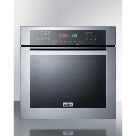 Summit Appliance 24" 115V Stainless Steel Finish Electric Wall Oven