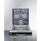 Summit Appliance 24" Black Finish Built-In Dishwasher - ADA Compliant