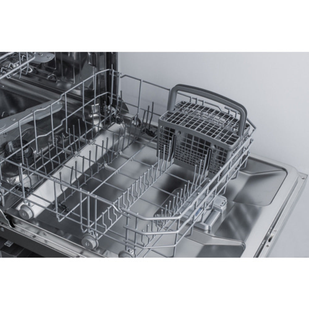 Summit Appliance 24" Stainless Steel Finish Built-In Dishwasher with Front Control Panel - ADA Compliant