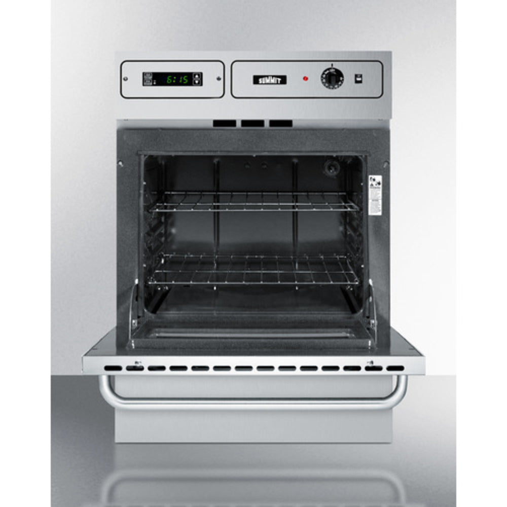 Summit Appliance 24" Stainless Steel Gas Wall Oven