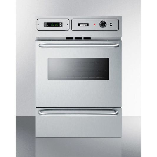 Summit Appliance 24" Stainless Steel Gas Wall Oven