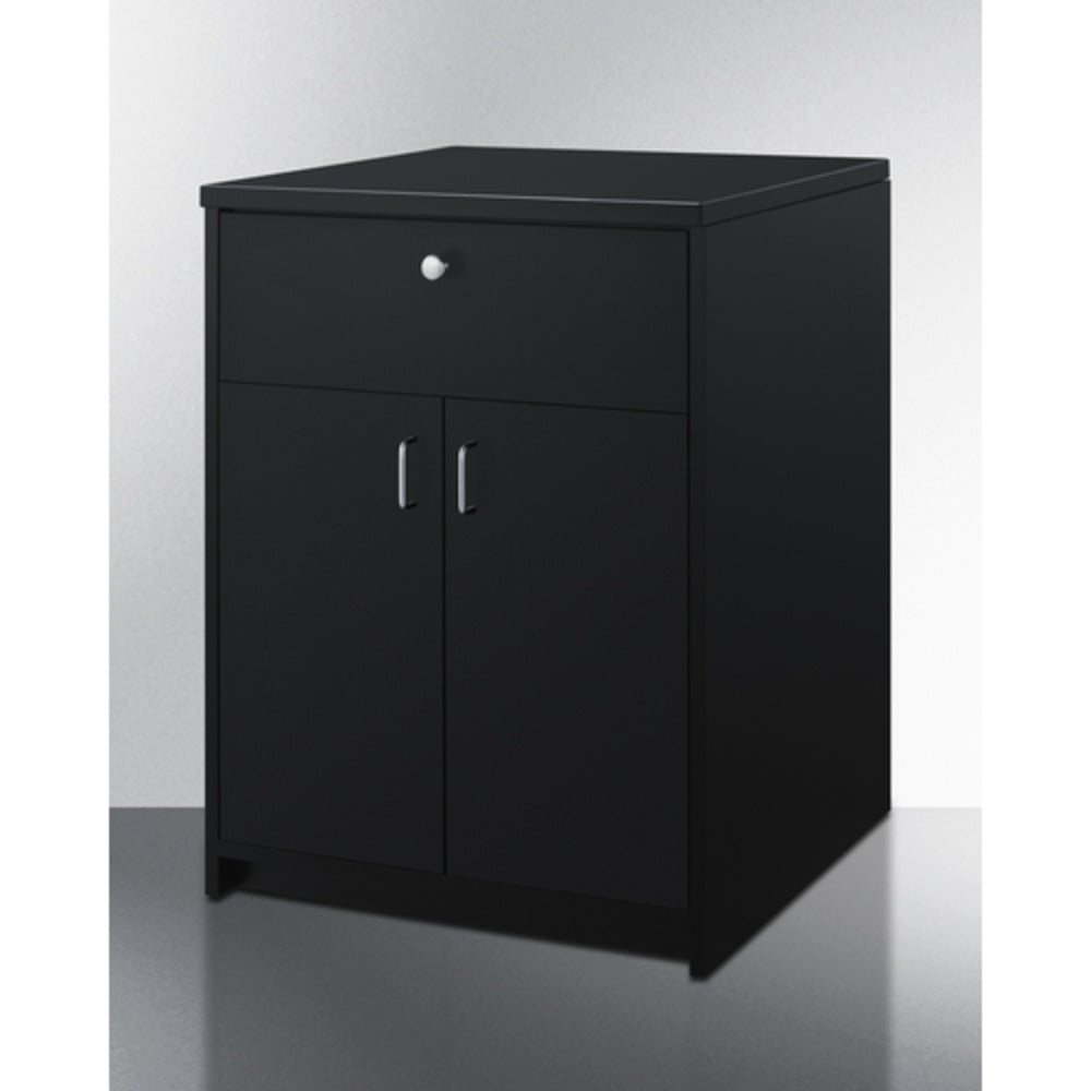 Summit Appliance 26" Black Finish Storage Cabinet - ADA Height