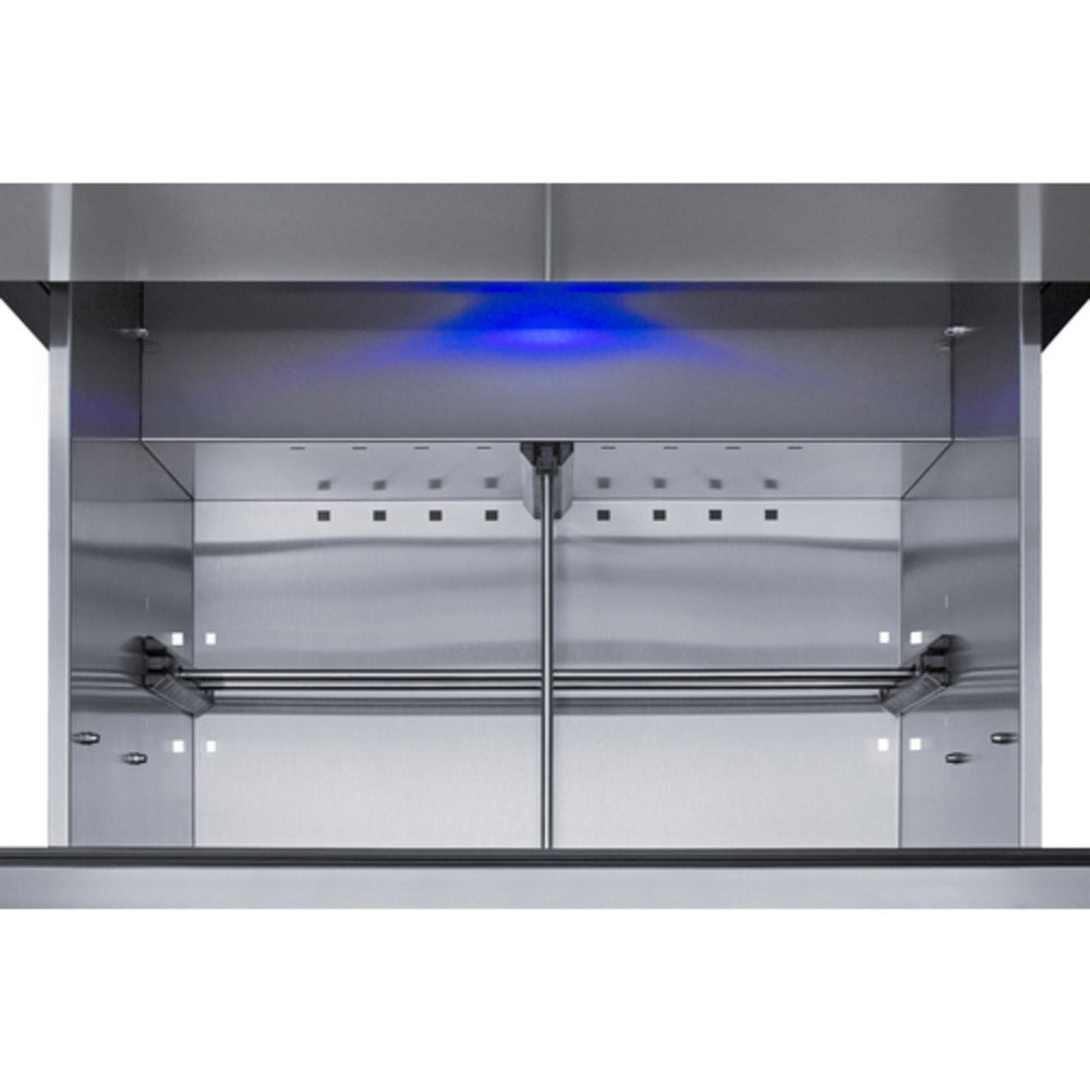 Summit Appliance 27" 5 cu.ft. Stainless Steel/Black Finish 2-Drawer All-Refrigerator