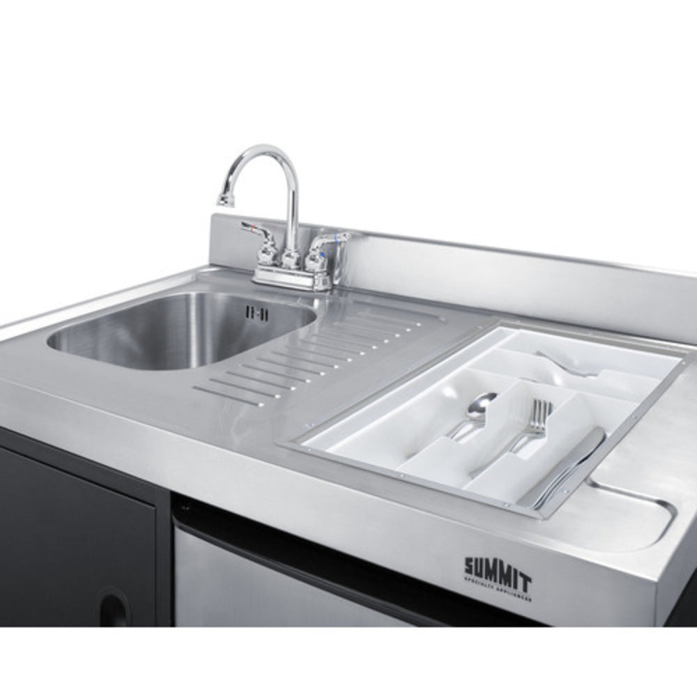 Summit Appliance 63" All-in-One Kitchenette with Gas Range