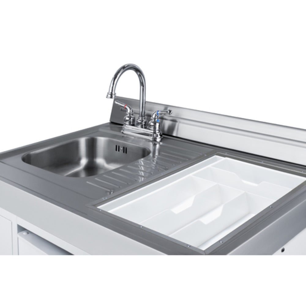 Summit Appliance 72" All-in-One Kitchenette with Gas Range