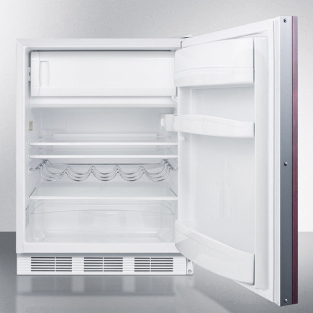 Summit Appliance CT661 Series 24" Panel-Ready/White Finish Built-In Refrigerator-Freezer