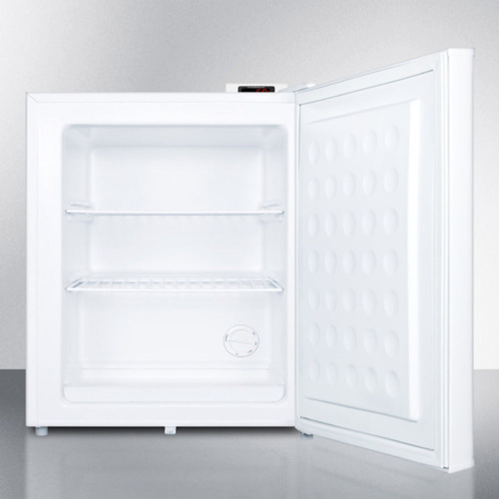 Summit Appliance FS30L/VAC Series 2 cu.ft. White Finish Compact All-Freezer with NIST Calibrated Temp Display