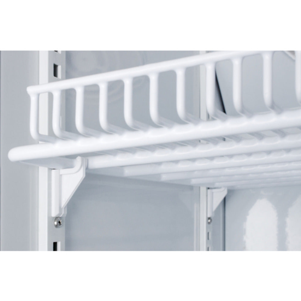 Summit Appliance Pharma-Vac Series 3 cu.ft. White Finish Glass Door Counter Height Vaccine Refrigerator with Digital Data Logger