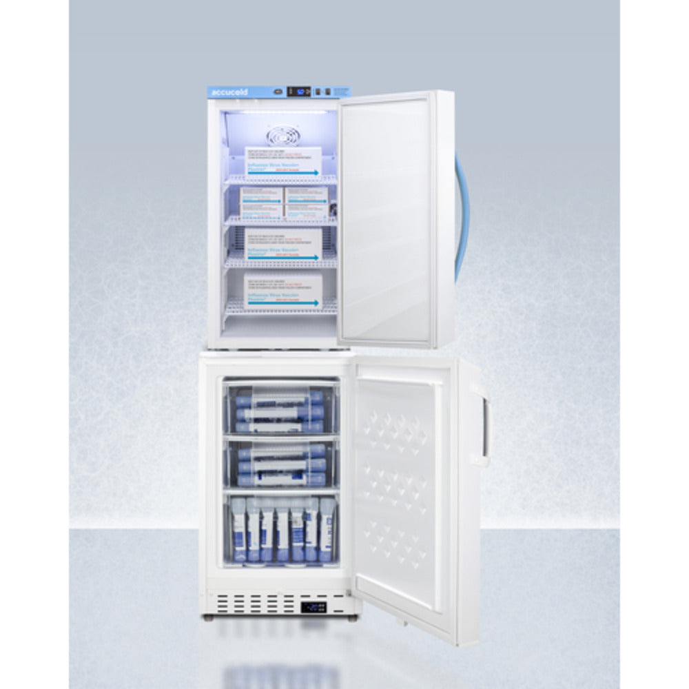 Summit Appliance Pharma-Vac Series 3 cu.ft. White Finish Vaccine Refrigerator and Freezer Combi