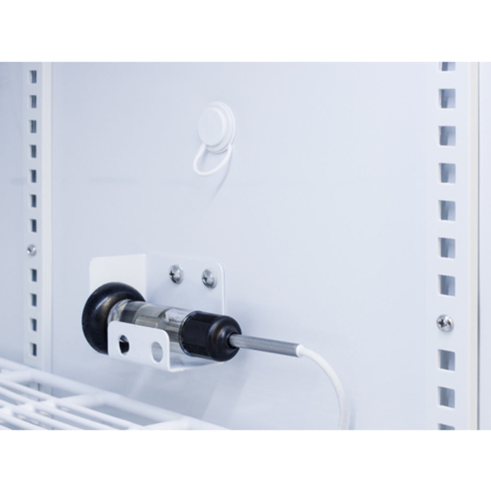 Summit Appliance Pharma-Vac Series 6 cu.ft. White Finish Glass Door Vaccine Refrigerator with Digital Data Logger