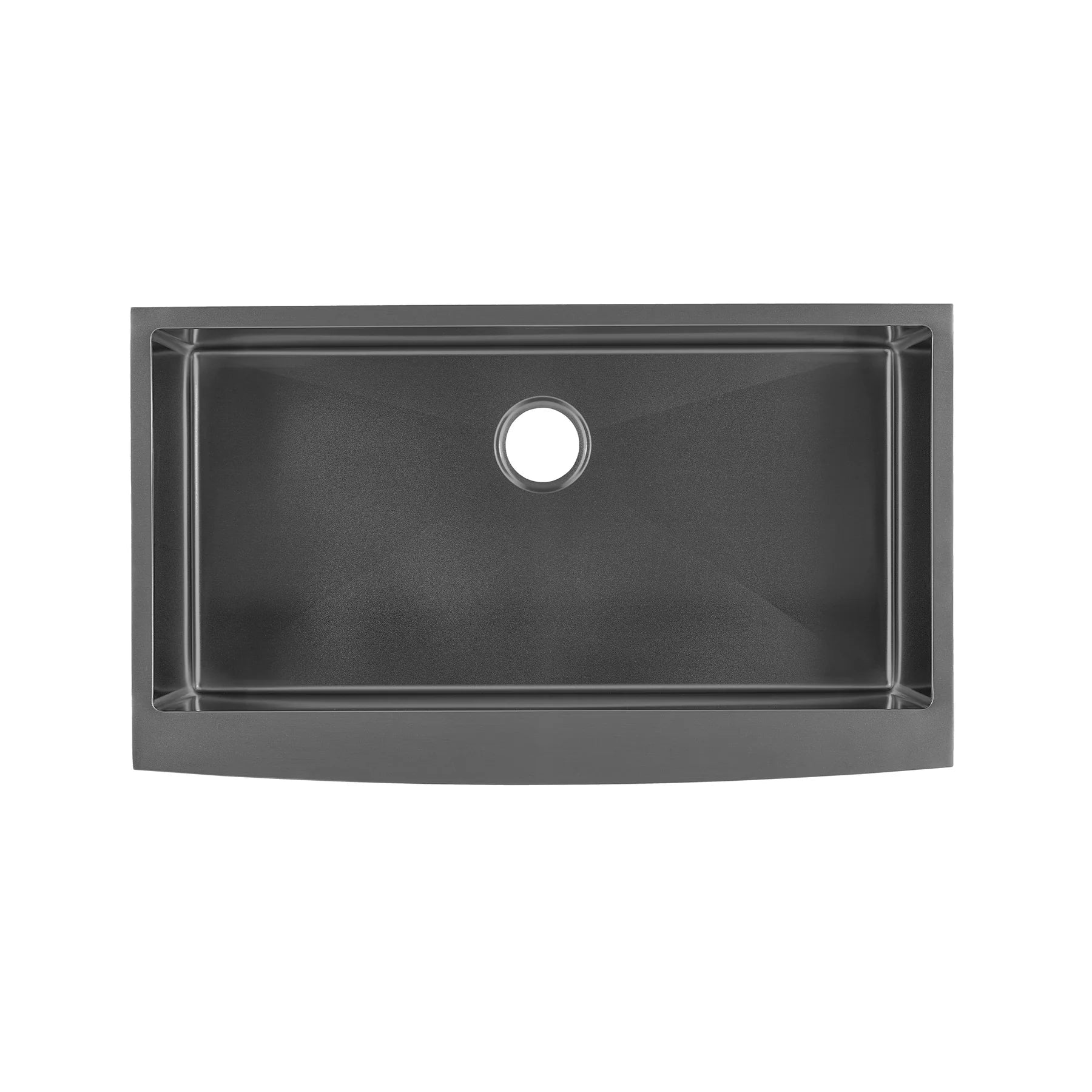 Swiss Madison Rivage 36" Single Black Stainless Steel Farmhouse Kitchen Sink With Apron