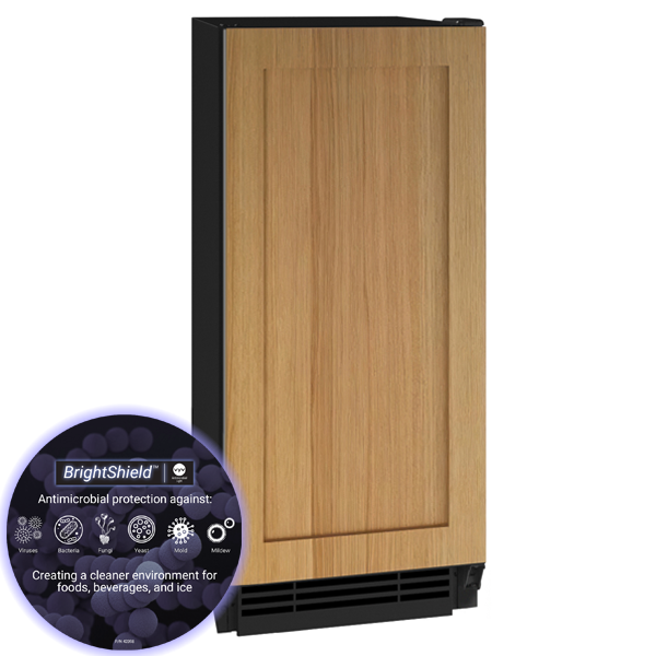 U-LINE HCP115 15" Integrated Solid Clear Ice Machine With Pump and Brightshield