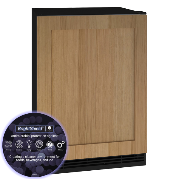 U-LINE HRE124 24" Integrated Solid Refrigerator With BrightShield