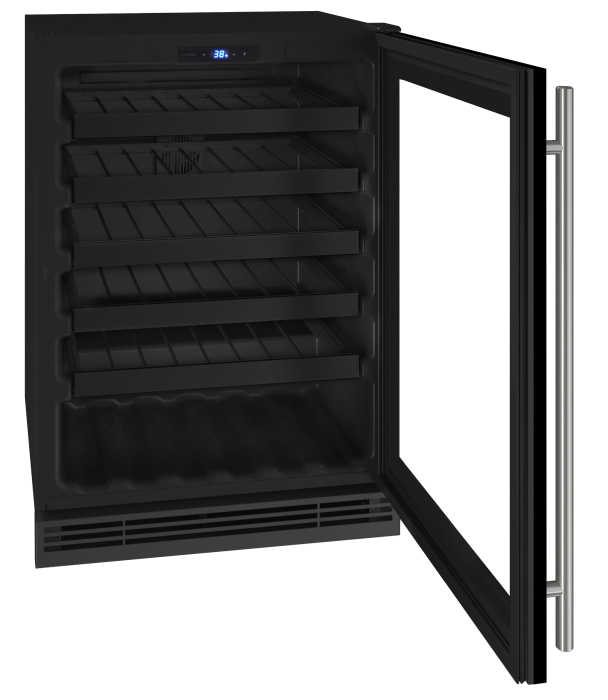 U-LINE HWC124 24" Black Frame Wine Refrigerator