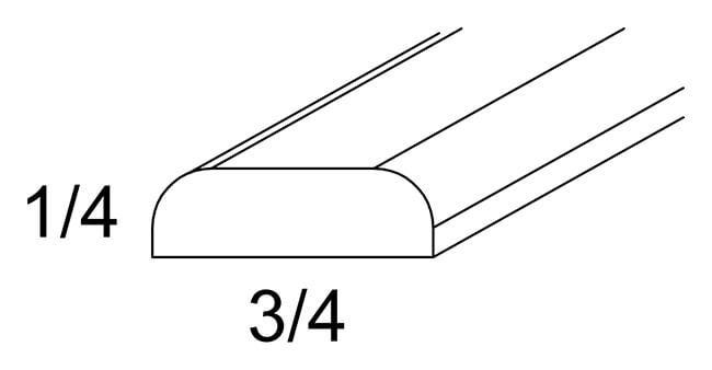 US Cabinet Depot Torino Grey Wood 84" Batten Moulding (TGW-BM8:Cut84)