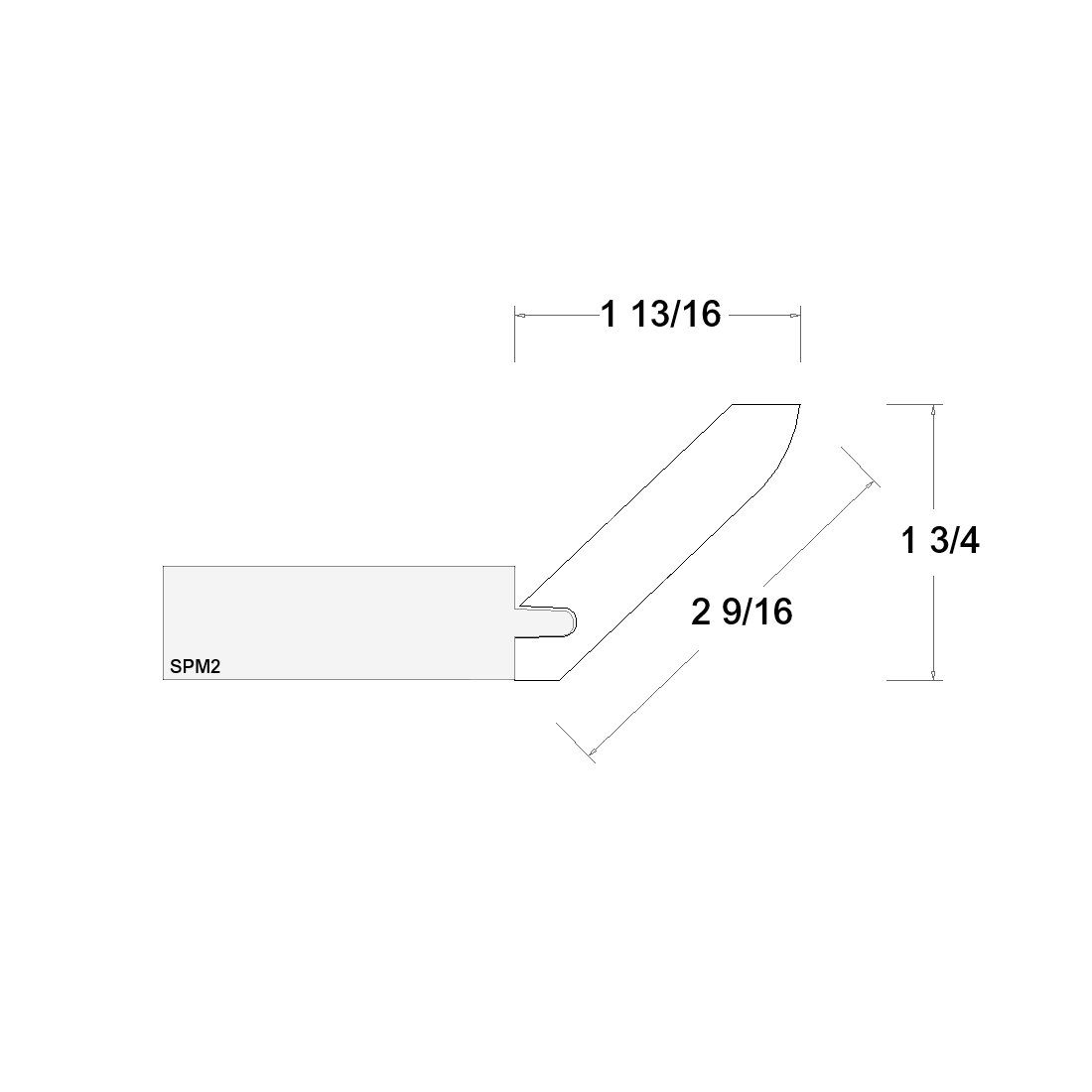 US Cabinet Depot Verona Pure Blanc 96" Angle Crown Moulding (VPB-ACM8)