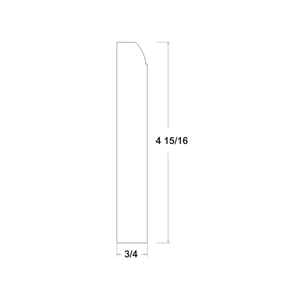 US Cabinet Depot Verona Pure Blanc 96" Furniture Base Moulding (VPB-FBM8)