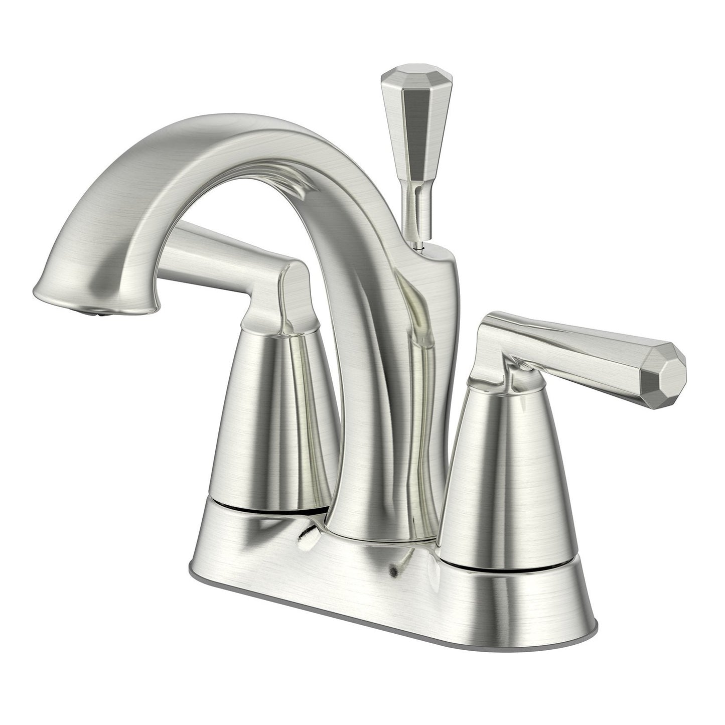 Ultra Faucets Centerset Brushed Nickel Lavatory Faucet-UF45913