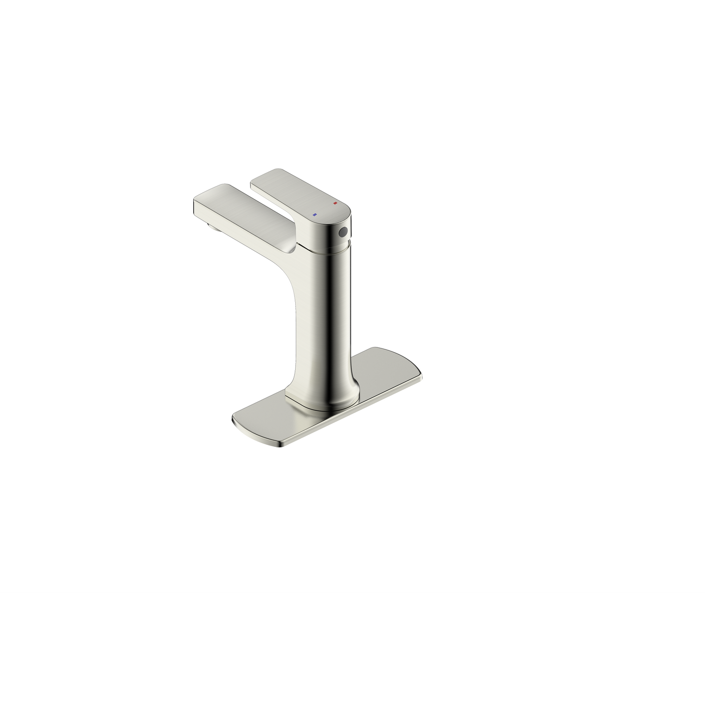 Ultra Faucets Single-Handle PVD Brushed Nickel Lavatory Faucet-UF38103