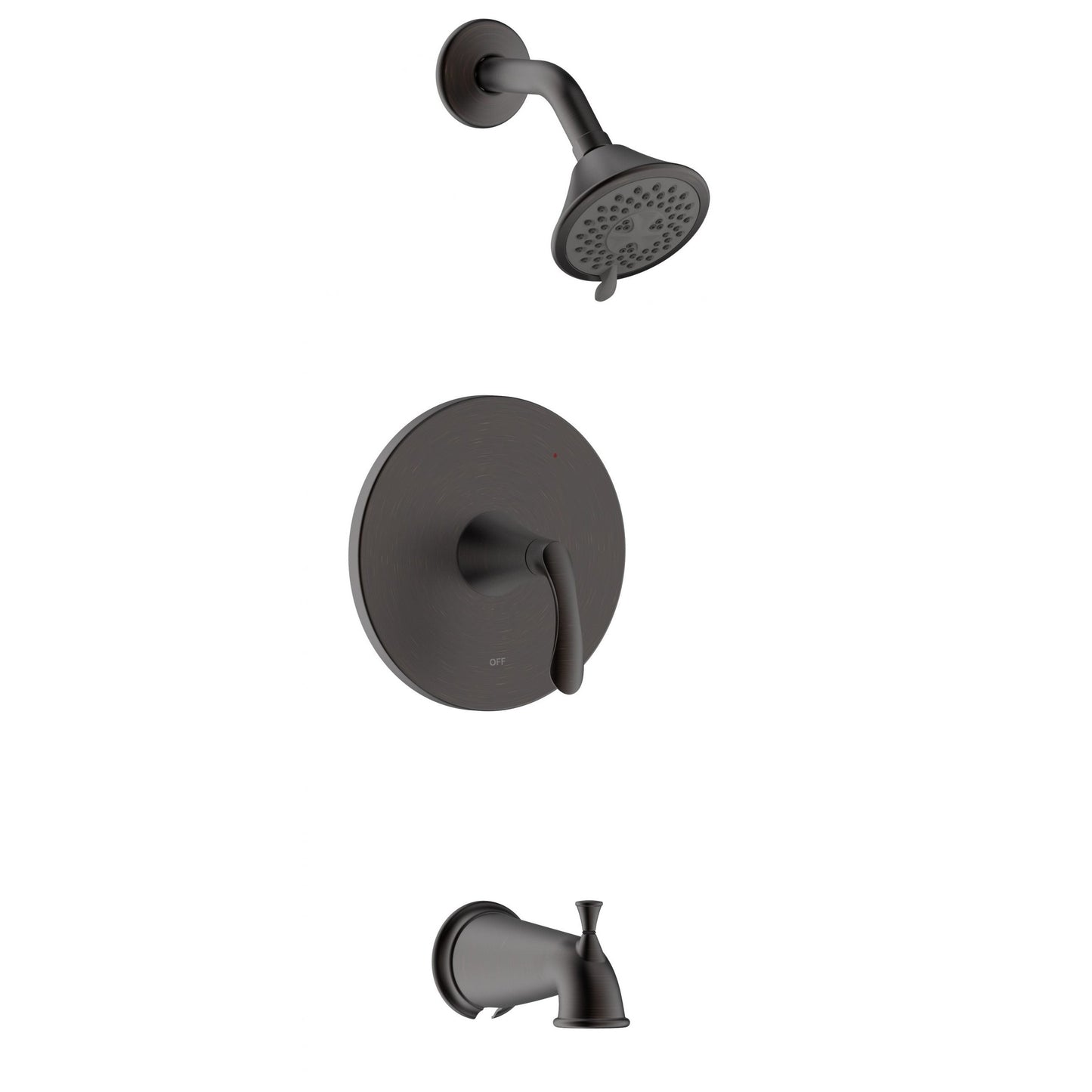 Ultra Faucets Single-Handle PVD Brushed Nickel Tub and Shower Trim-UF70903