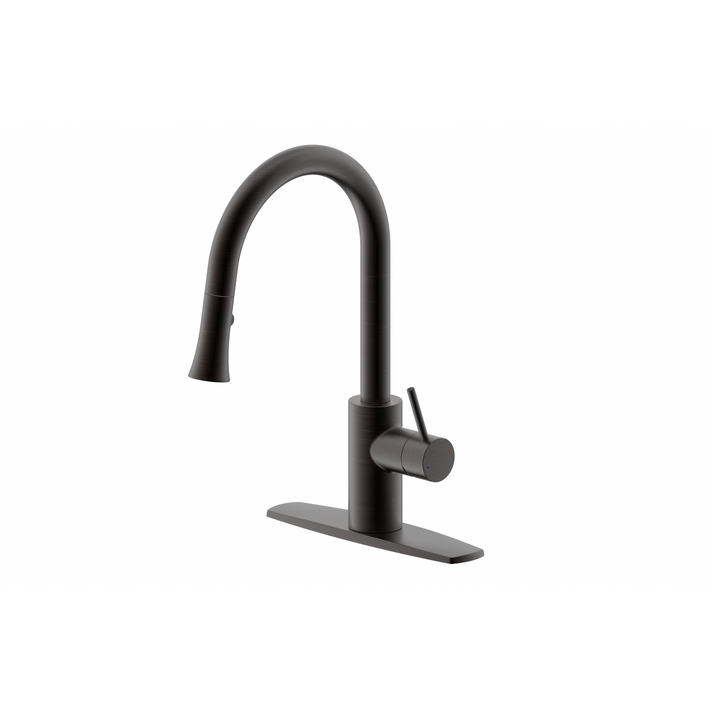 Ultra Faucets Single-Handle with Pull-Down Spray Oil Rubbed Bronze Kitchen Faucet-UF14205