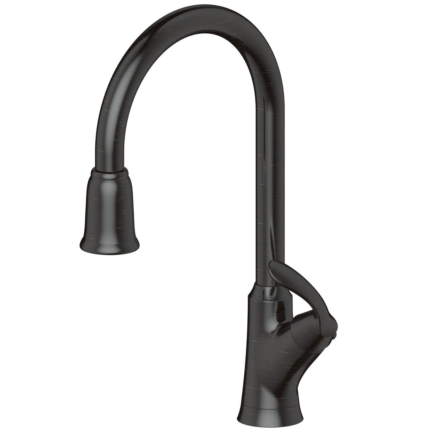 Ultra Faucets Single-Handle with Pull-Down Spray Oil Rubbed Bronze Kitchen Faucet-UF15005