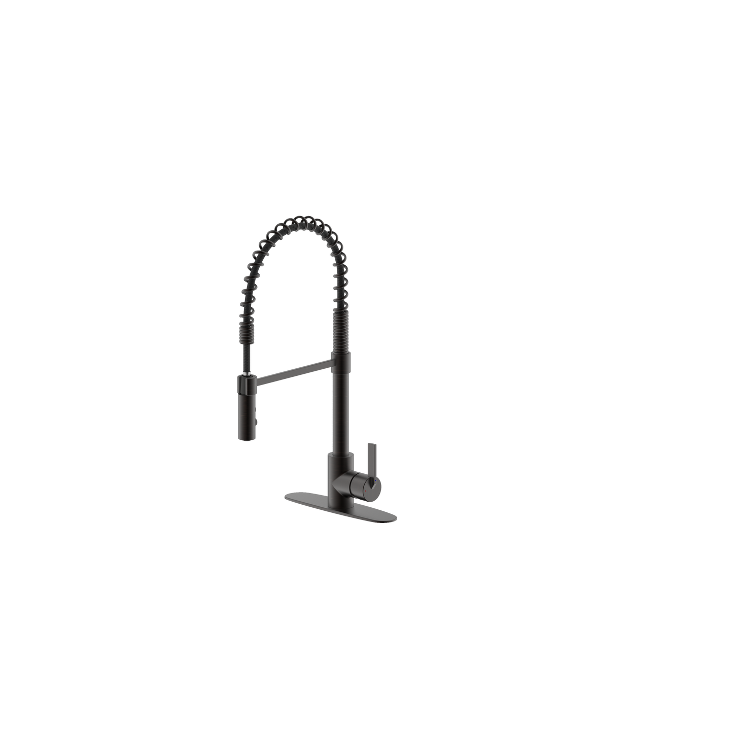 Ultra Faucets Single-Handle with Spring Spout Oil Rubbed Bronze Kitchen Faucet-UF17405