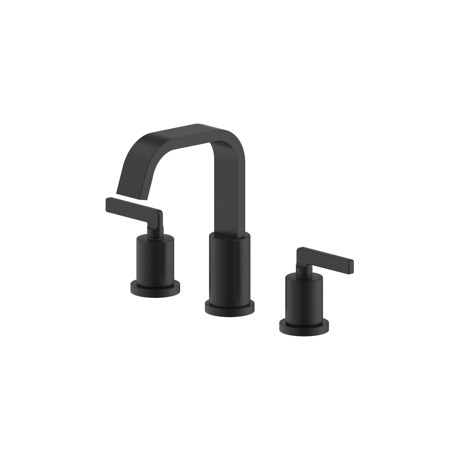 Ultra Faucets Two-Handle Widespread Matte Black Lavatory Faucet-UF56707