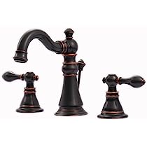 Ultra Faucets Widespread Oil Rubbed Bronze Lavatory Faucet-UF55115