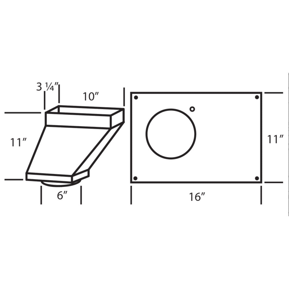 Vent-A-Hood 6" to 3" x 10" Rectangular Offset Kit