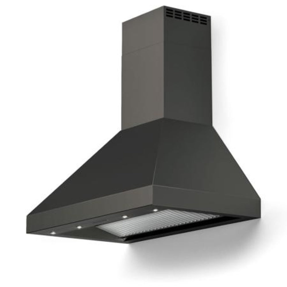 Verona Designer Series 36" Matte Black Wall-Mount Chimney Hood