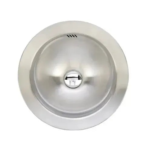 Wells Sinkware Jazz 16" Round Vessel 20-Gauge Stainless Steel Single Bowl Kitchen/Bar Sink With Overflow