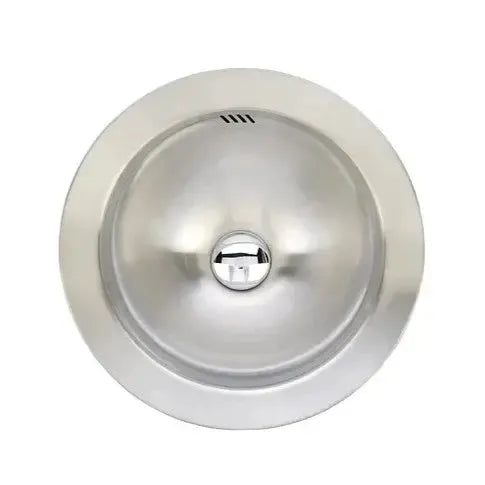 Wells Sinkware Jazz 16" Round Vessel 20-Gauge Stainless Steel Single Bowl Kitchen/Bar Sink With Overflow and Popup Drain