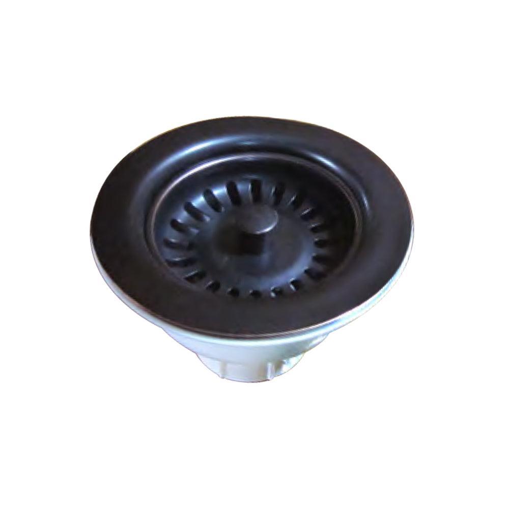 Whitehaus RNW35-ORBH 3.5" Oil Rubbed Bronze Highlighted Stainless Steel Basket Strainer