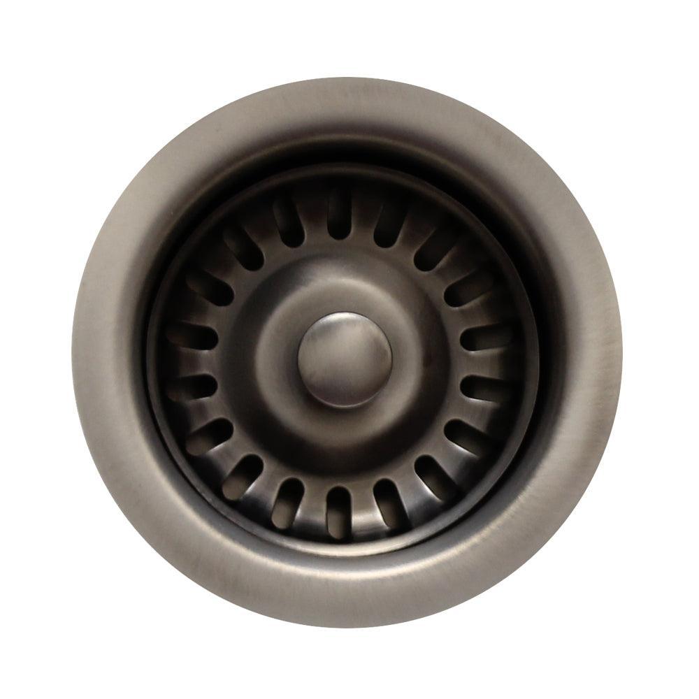 Whitehaus RNW35-P 3.5" Pewter Stainless Steel Basket Strainer