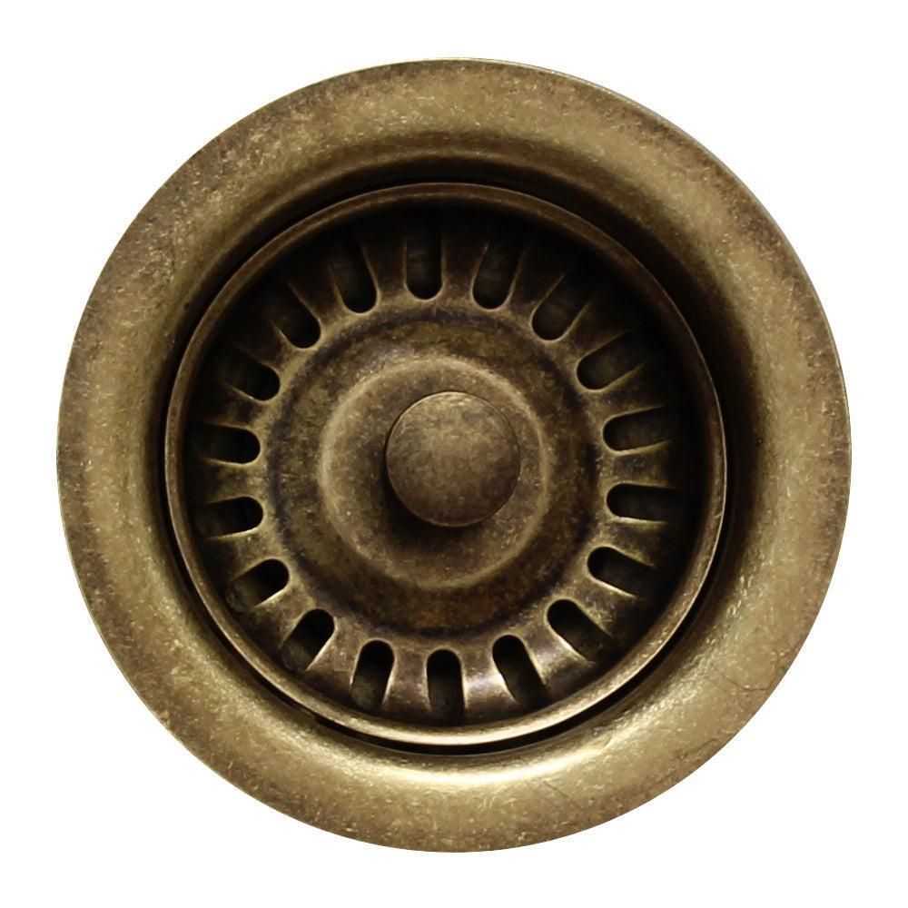 Whitehaus RNW35-WB 3.5" Weathered Bronze Stainless Steel Basket Strainer