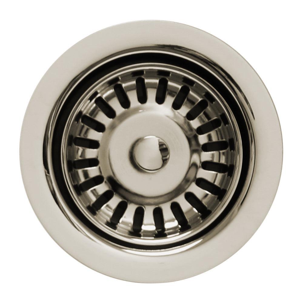 Whitehaus WH200-PN 3 1/2" Waste Disposer Trim with Matching Basket Strainer