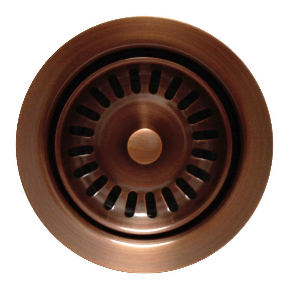 Whitehaus WH202-ACO3 1/2" Waste Disposer Trim with Matching Basket Strainer for Deep Fireclay Sinks